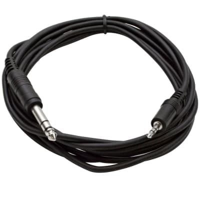 SA-iERQM10 - 1/8" (3.5mm) Stereo Male to 1/4" Male Patch Cable - 10 Foot image 1