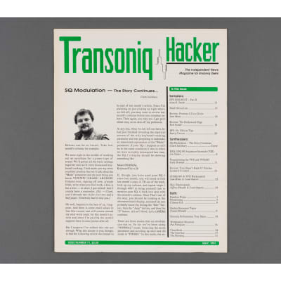 Transoniq Hacker Ensoniq User's Newsletter Issue #71