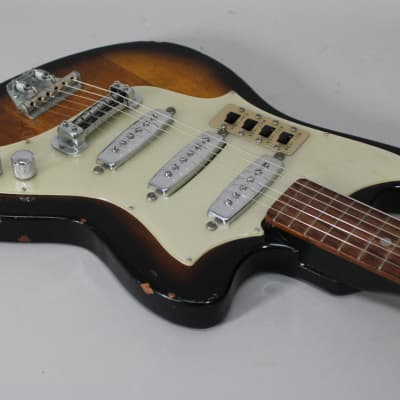 1960s Teisco ET-300 Vintage Sunburst w/SSC image 9