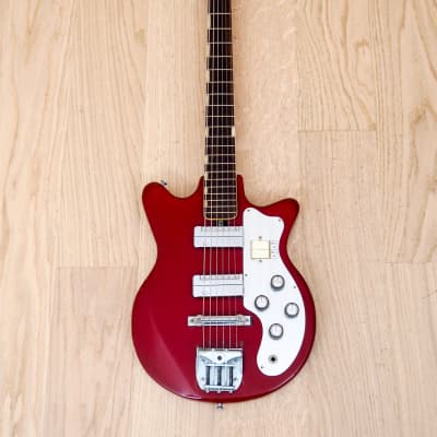 1960s Teisco MJ-2L Vintage Electric Guitar Japan, Guyatone Pickups image 2
