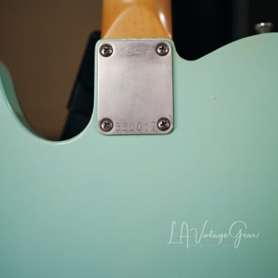 K-Line "Truxton" White Guard Tele Style Electric Guitar - In Surf Green image 9