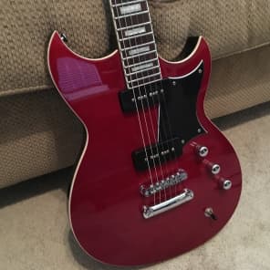 Reverend Sensei 290 2016 Gloss Wine Red with Hard Case image 10