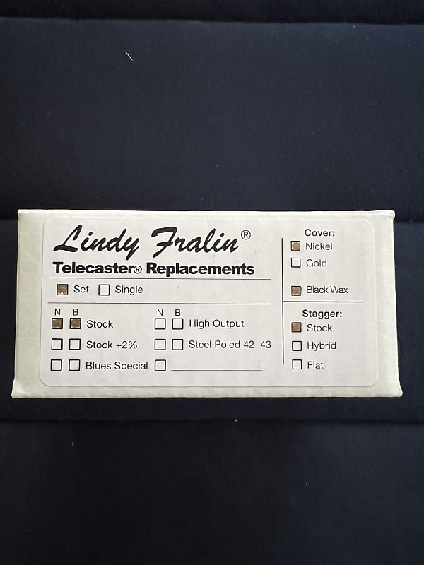 Lindy Fralin Stock Telecaster Pickup Set - Nickel