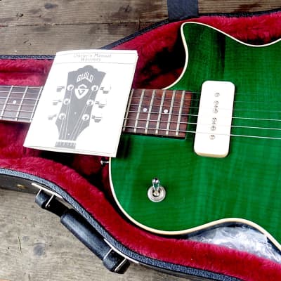 Guild Blues 90 2000 Flamed Green All Original near Mint with OHSC/Owner's Manual image 4