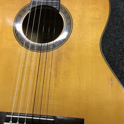YAMAHA G-120 classical vintage guitar NIPPON GAKKI JAPAN 1960s in very good condition with original vintage case. image 6