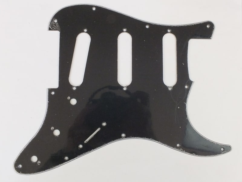 Black BWB 3 ply Scratch Plate Pickguard SSS to fit Fender | Reverb