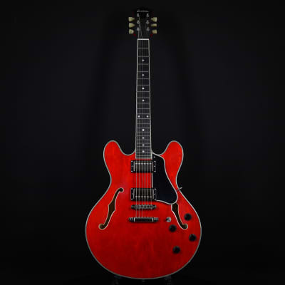 Eastman T386 Semi-Hollow Thinline Ebony Fingerboard Kent Armstrong Humbuckers Red 2023 (P2202623) image 4