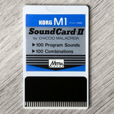 Korg M1 Voice Rom Data Card // Metra Sound // Soundcard II Chiccio Malacrida // VERY RARE