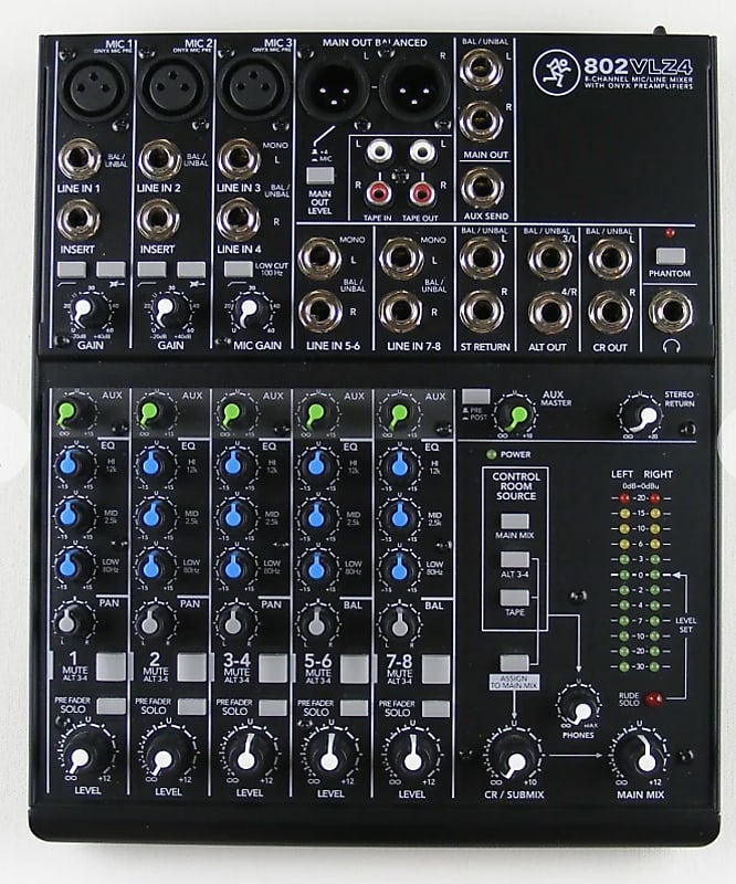 Mackie 802VLZ4 8-Channel Mic / Line Mixer image 1