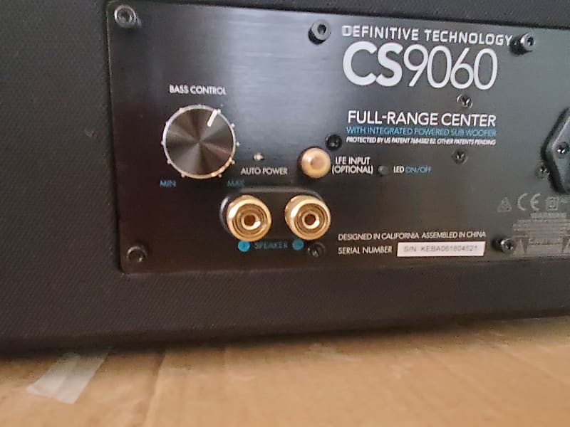 Definitive technology CS9060 | Reverb