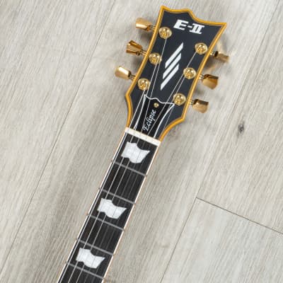 ESP E-II Eclipse DB Guitar, Ebony Fretboard, EMG 81 / 60 Pickups, Vintage Black image 8