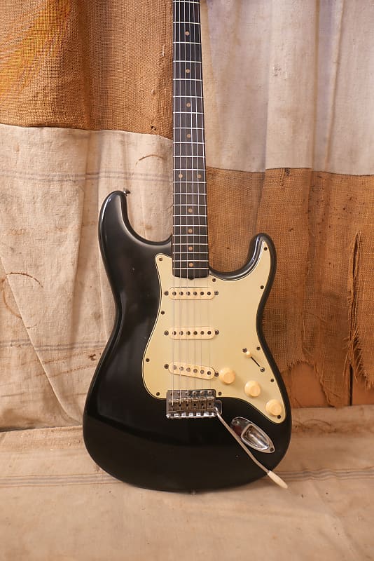 Fender Stratocaster 1960 - Black - Refin | Reverb