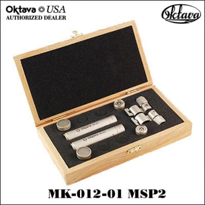 Oktava MK-012-01 MSP2 Cardioid Capsule Matched Stereo Pair - 2024 - Silver - New - Wood Storage Box image 1