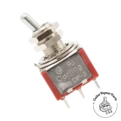 Carling On-Off-On 3 Position DPDT Mini Toggle Switch w. Short | Reverb
