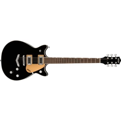 Gretsch G5222 Electromatic Double Jet BT Guitar w/ V-Stoptail, Laurel, Black image 1
