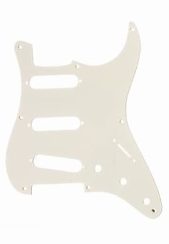 Pickguard For Vintage Fender Strat, 8 Holes, 1-Ply - PARCHMENT image 1