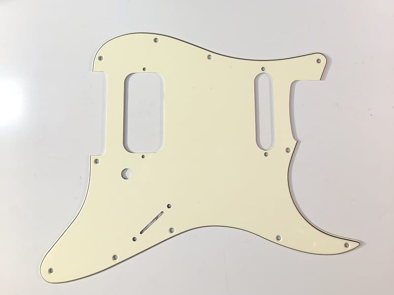 Custom HS Stratocaster Style 3-Ply Pickguard Aged White/Cream | Reverb