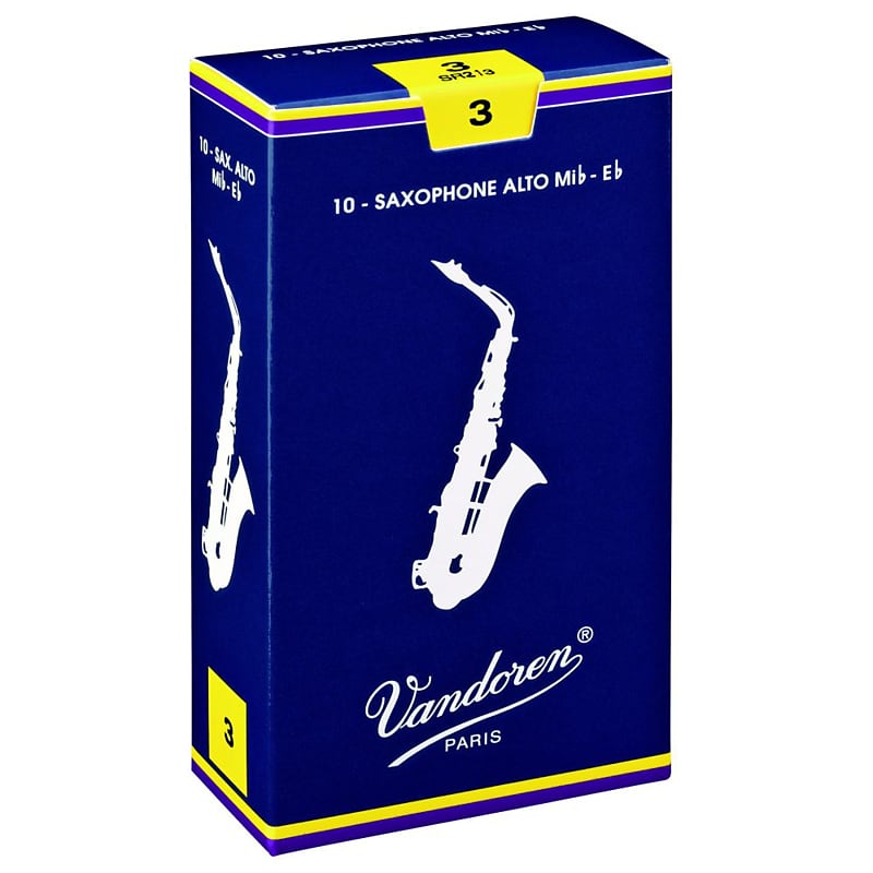 Vandoren Classic Alto Sax Reeds 2.5 Box of 10 - Reed for Alto Saxophone image 1