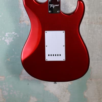 Tagima TG-500 Left-Handed Electric Guitar - Candy Apple Red Metallic image 8