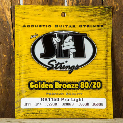 S.I.T. Golden Bronze 80/20 Acoustic Guitar Strings - Pro Light 11-50 image 1