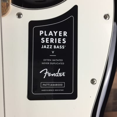 Fender Player Jazz Bass V 5 String 3-Tone Sunburst, Free Ship, 532 image 4