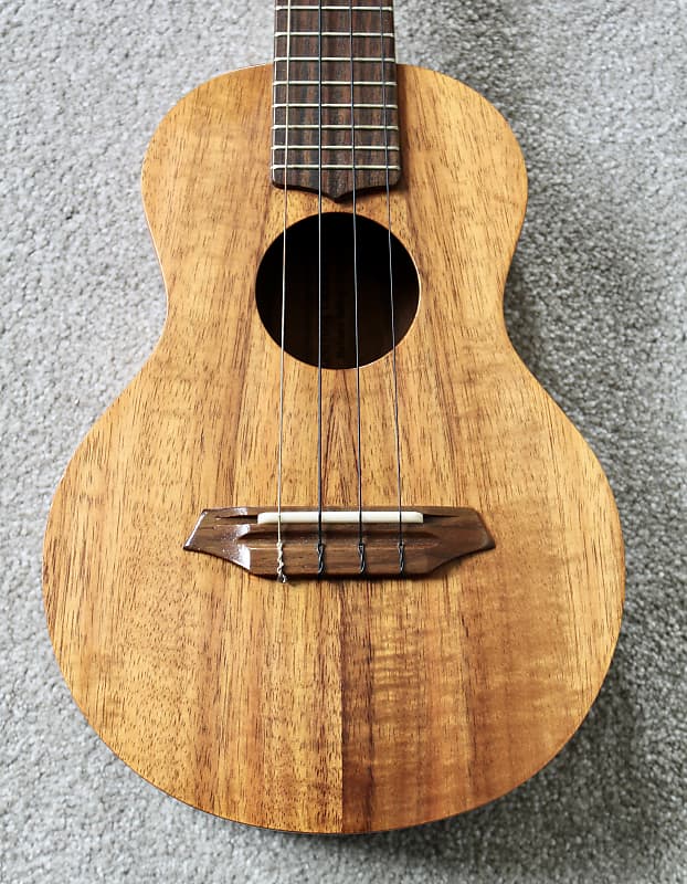 2006 G String Ukulele Co. Koa Concert Ukulele Made In Halawa Valley Hawaii  With Gig Bag