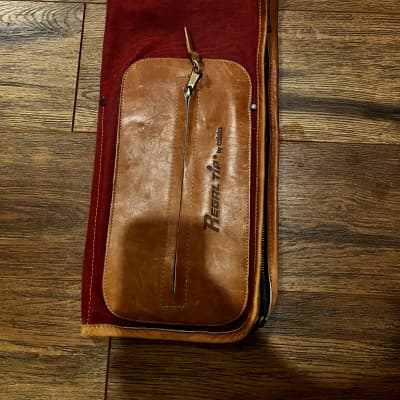 Vintage Regal Tip Stick Bag 60’s/70’s Brown Leather image 1