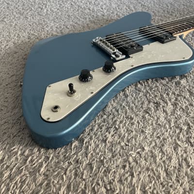 Gibson USA Firebird Zero S Series 2017 HH Pelham Blue Rosewood Fretboard Guitar image 3