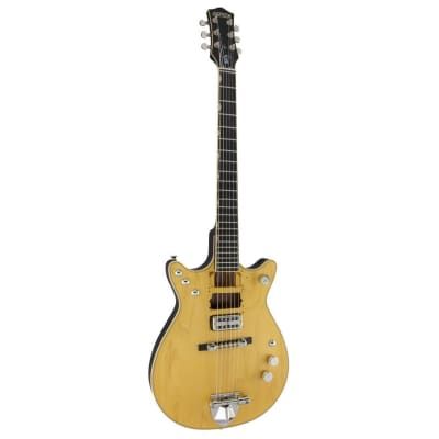 Gretsch G6131-My Malcolm Young Signature Jet 6-String Right-Handed Electric Guitar with Ebony Fingerboard (Natural) image 3