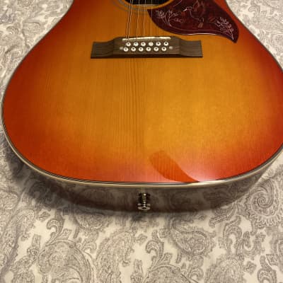 Epiphone Hummingbird 12 String 2022 - Cherry burst image 12