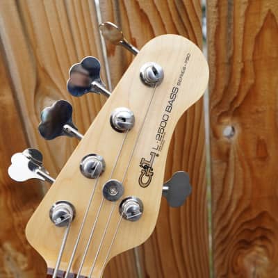 G&L USA Series 750 CLF Research L-2500 Ruby Red Metallic 5-String Bass w/ Black Tolex Case NOS image 7