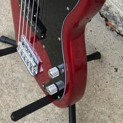 GAMMA Custom Bass Guitar P521-03, 5-String Alpha Model, Valencia Red image 4