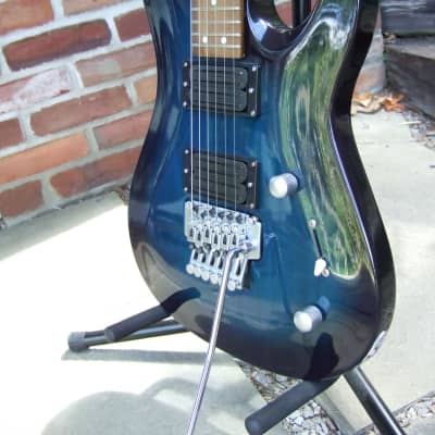 Mr. Potato Superstrat Mid 1990's See Thru Blue Hand Crafted In South Korea image 3