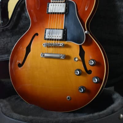 2002 Gibson Memphis Yamano ’60 ES-335 Block (ESDY-TE) Iced Tea Sunburst w/OHSC & Paperwork image 6