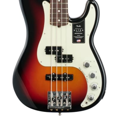 Fender American Ultra Precision Bass Rosewood Fingerboard Ultraburst with Case image 3