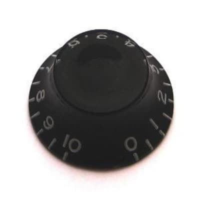 Bell Knob with Fine Splines-Black