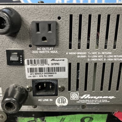 Ampeg Tom Hamilton's Aerosmith, SVT-5 Pro, 2 Channel 1000 Watt Bass Amplifier B (#12) image 17
