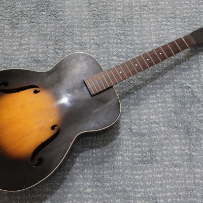 Vintage 1940s Maybell Husk Only Project Archtop Guitar Chicago Era Recording King Sears Harmony Cromwell for sale