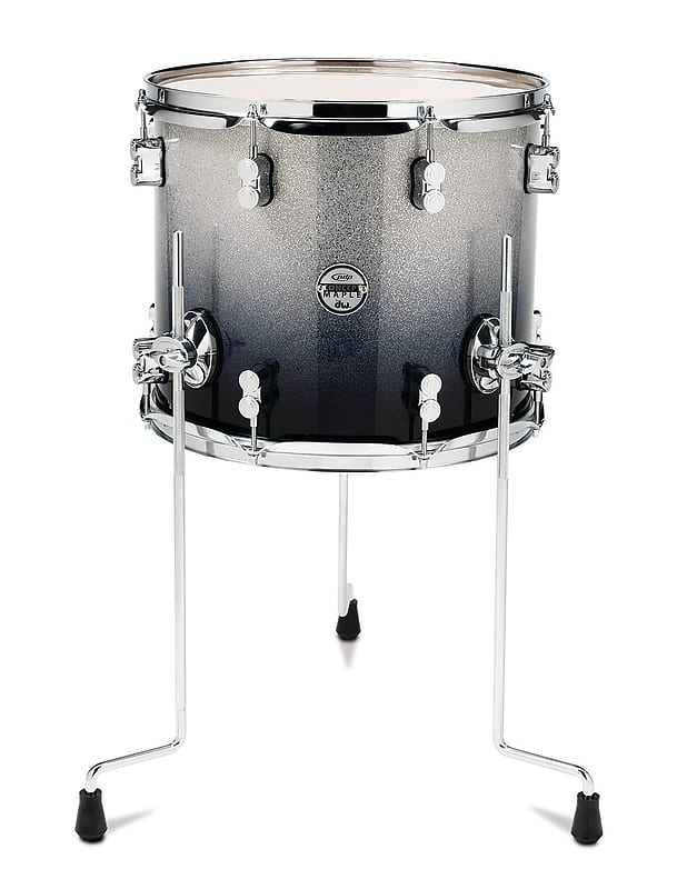 PDP Concept Maple 12x14 Tom - Silver to Black Fade image 1