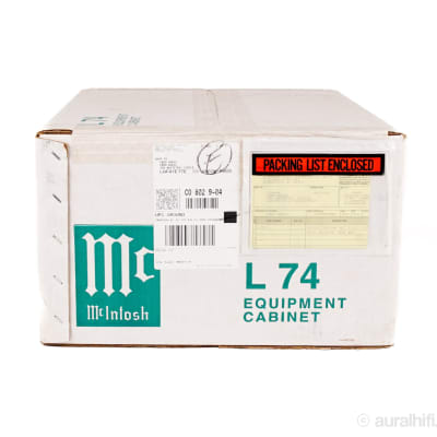 NOS / McIntosh L74 // Rare Walnut Cabinet / Sealed in the Factory Box image 4