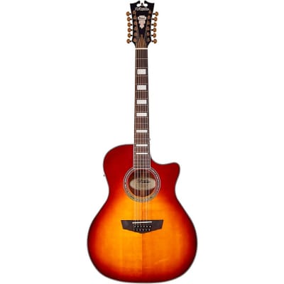 D'Angelico PREMIER FULTON DAPG212ITBAPS Fulton Grand Auditorium 12-String CE, Iced Tea Burst for sale