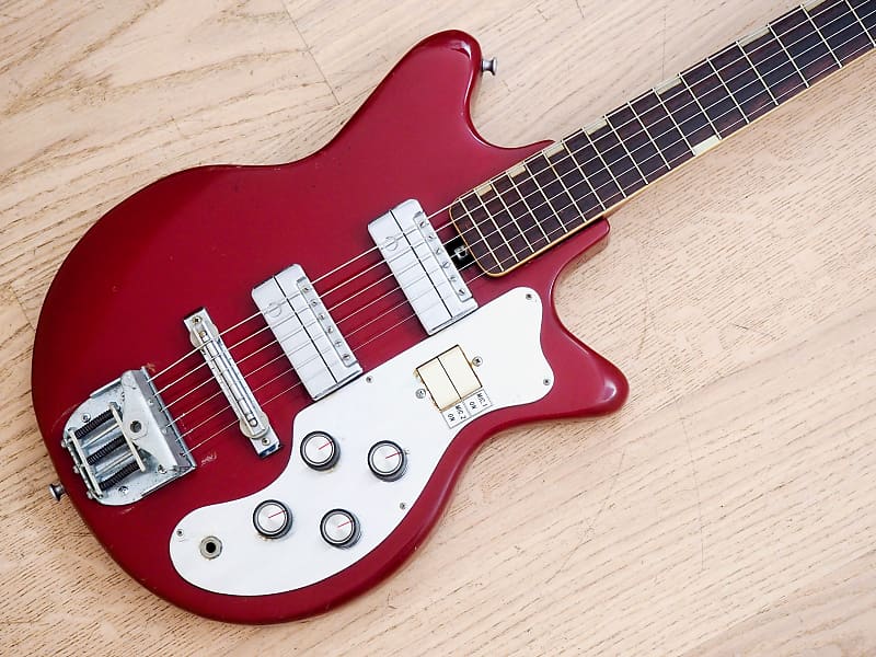 1960s Teisco MJ-2L Vintage Electric Guitar Japan, Guyatone Pickups image 1