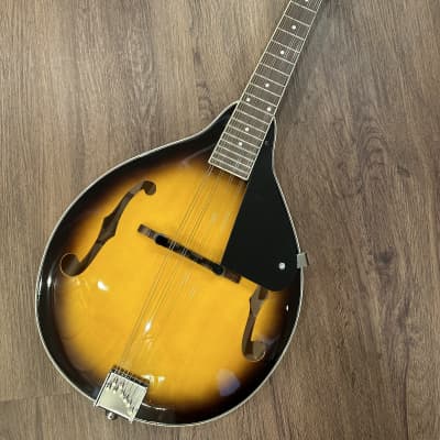 Donner Mandolin A Style 90’s - Mahogany Sunburst DML-1 with Gig Bag and Extra Strings image 2
