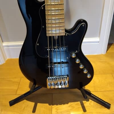 Cort Cort Elrick NJS5 Black MN 5-String Electric Bass 2023 - Black image 2