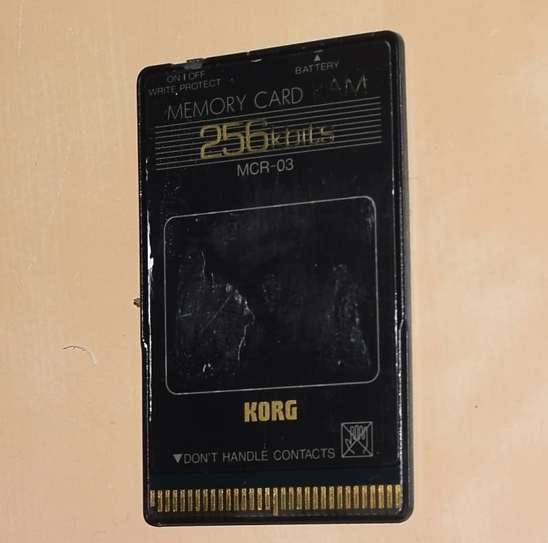 Korg Memory Card RAM MCR-03 256 Kbits | Reverb