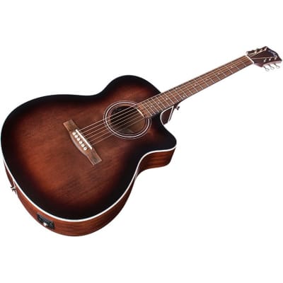 Guild OM-240CE Westerly Orchestra Electro Acoustic, Antique Charcoal Burst image 5