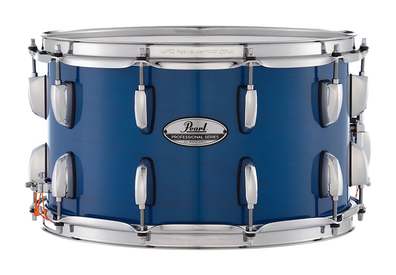 Pearl Professional Maple Snare Drum 14x8 Sheer Blue