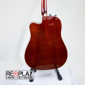 Johnson JG-650-TN Thinbody Acoustic Guitar with Pickup, Natural