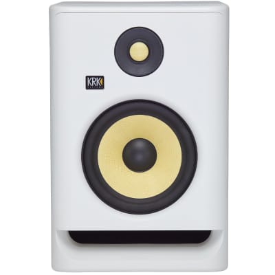 KRK ROKIT 7 G4 RP7G4 7" Active Powered Bi-Amped Studio Monitor Speaker in White image 2