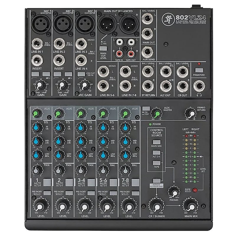 Mackie 802VLZ4 8-Channel Mic / Line Mixer image 1